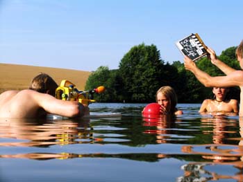 Kurz vor der Aufnahme