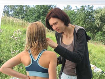 Lidia Somogyi bei der Arbeit