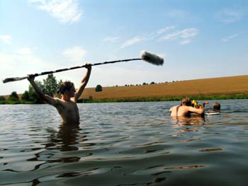 Lukas Meier als Tonassistent im Einsatz